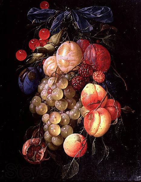 Cornelis de Heem A Garland of Fruit Germany oil painting art